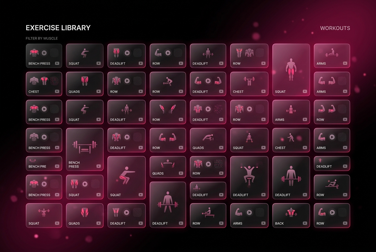 Bibliothèque d'exercices Body-Up
